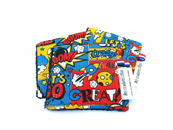 Lingettes lavables "Craizy"