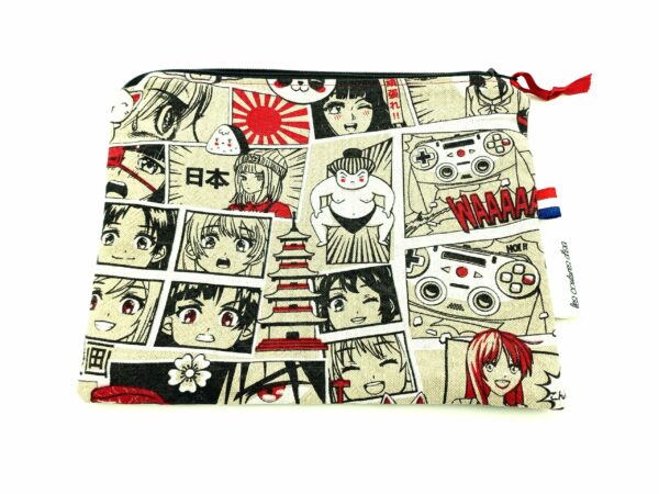 Pochette "Manga" rouge
