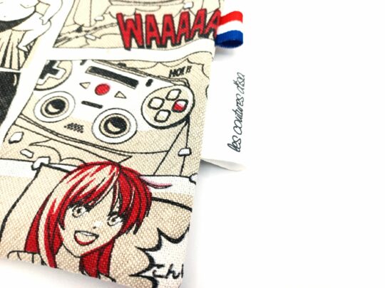 Pochette "Manga" rouge – Image 3
