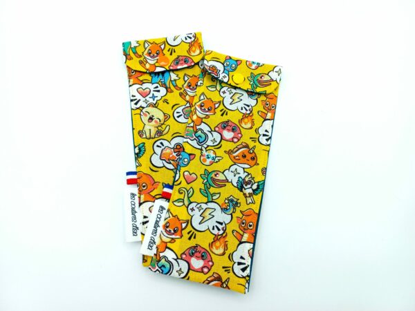 Etui à brosse à dents jaune " Cartoon Kawaii "