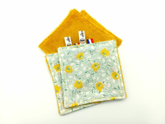 Lingettes lavables " Boutons d'or " – Image 2