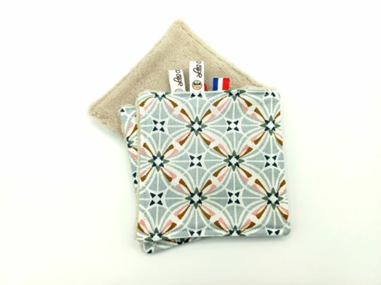 Lingettes lavables " Capucine " marrons – Image 2